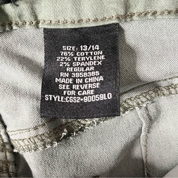 Cover Girl Women's Green Skinny Slim Fit Overall Jeans Size 13/14 New with Tags - Picture 10 of 12